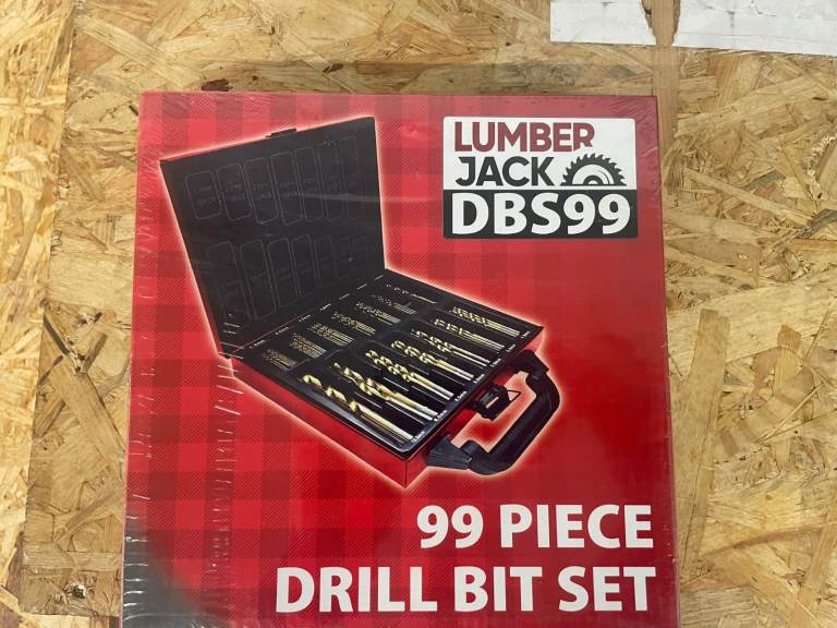 Lumberjack DBS99 99 Piece Drill Bit Set – Brand New Sealed - RRP £15.99