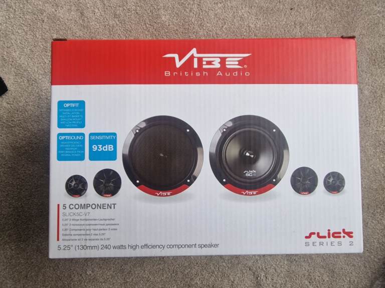 BRAND NEW SLICK 5C-V7 COMPONENT SPEAKERS - 5.25 INCH