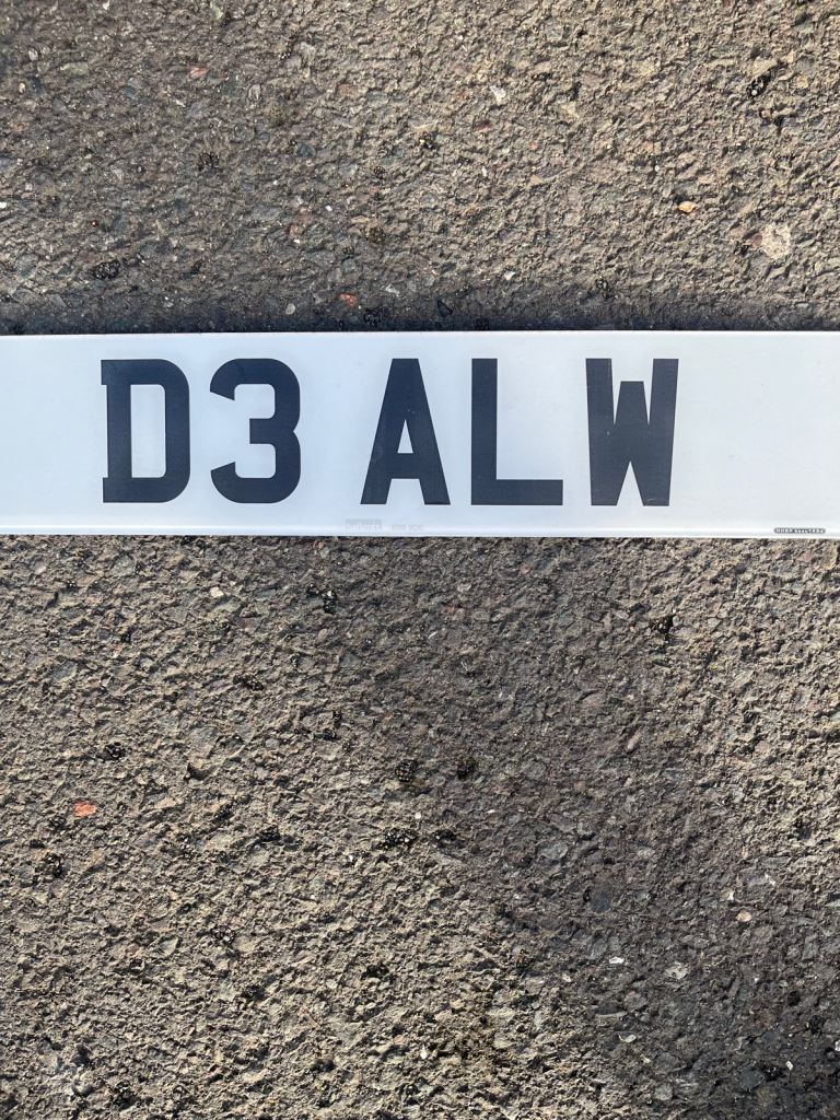 Personal,number plate 
