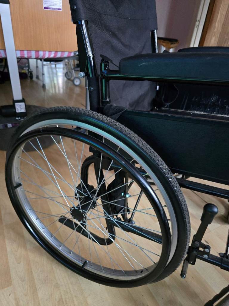 Manual Wheelchair - Black, Fully Functional