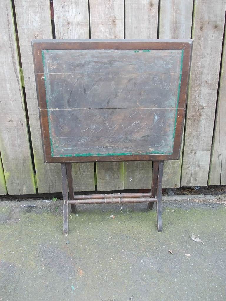 Antique card games table folding