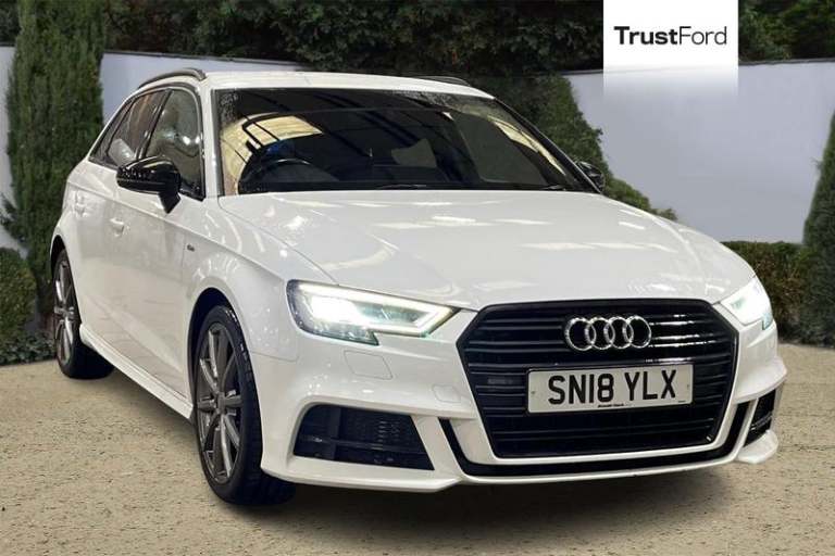 2018 Audi A3 1.0 TFSI Black Edition 5dr- Parking Sensors Manual Hatchback Petrol Manual
