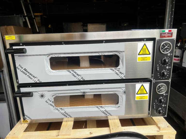 NEW ITALIAN 2 DECK 4X4 PIZZA OVEN CATERING COMMERCIAL KITCHEN CAFE KEBAB CHICKEN RESTAURANT BBQ SHOP