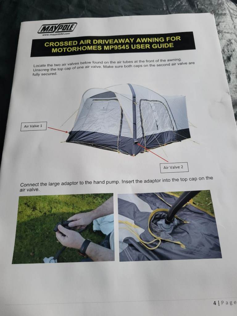 Maypole Crossed Air Driveway Awning  - Brand New 