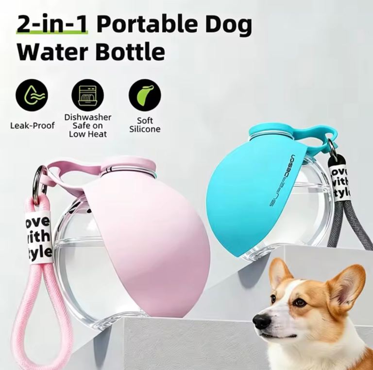 Portable pet dog water bottle easy carry 