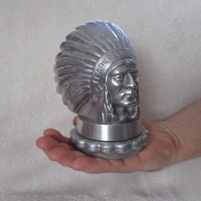 Guy Motors Indian radiator grill cap ornament - Feathers In Our Cap - truck lorry bus 
