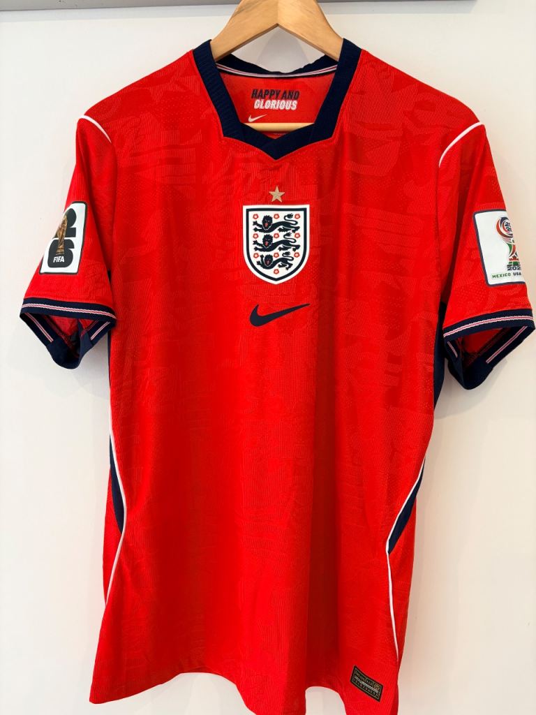 Men’s England Away World Cup Shirt (Player Version) 2XL pit to pit 22”