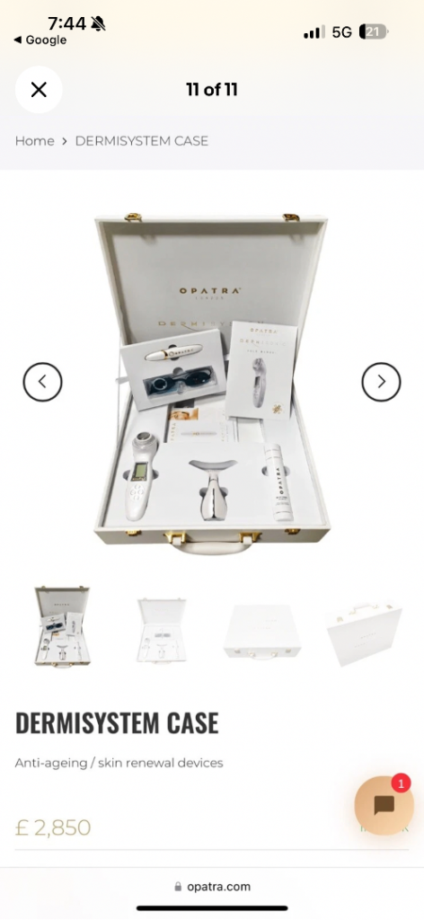 Luxury Opatra London Dermisystem Ultimate Anti-Ageing Case Set Brand New In Box