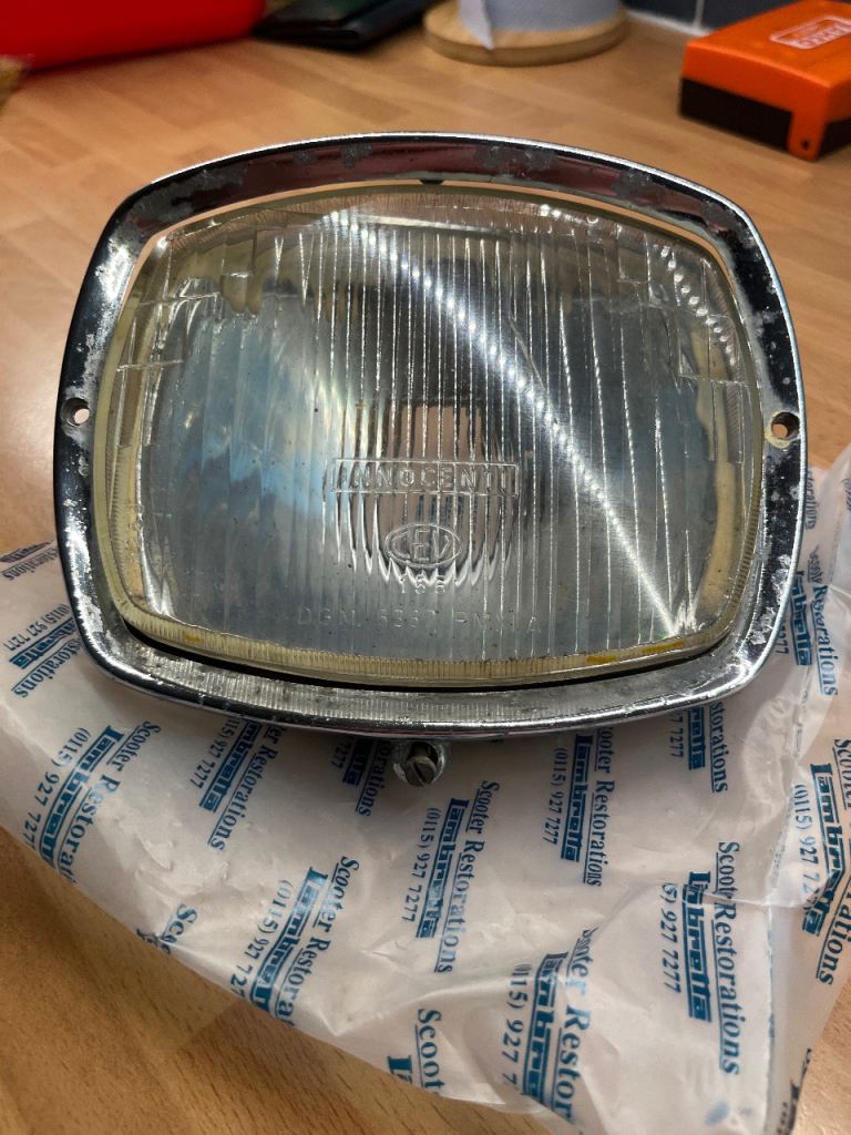 Lambretta innocenti headlamp unit GP200
