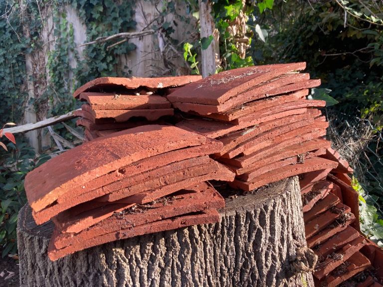 Reclaimed Red Clay Roof Tiles – Fair Condition