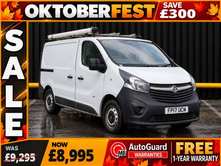 2017 Vauxhall Vivaro 1.6 CDTi 2900 ecoFLEX Panel Van 5dr Diesel Manual L1 H1 Euro 6 (s/s) (95 ps ...