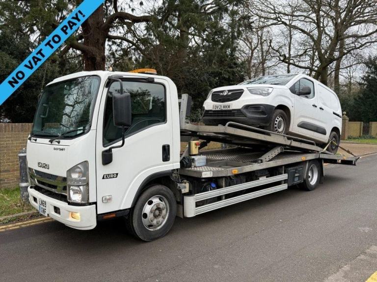 2019 69 ISUZU FORWARD N75.190 7.5T AUTOMATIC 2 CAR BEAVERTAIL TWIN DECK CAR TRAN