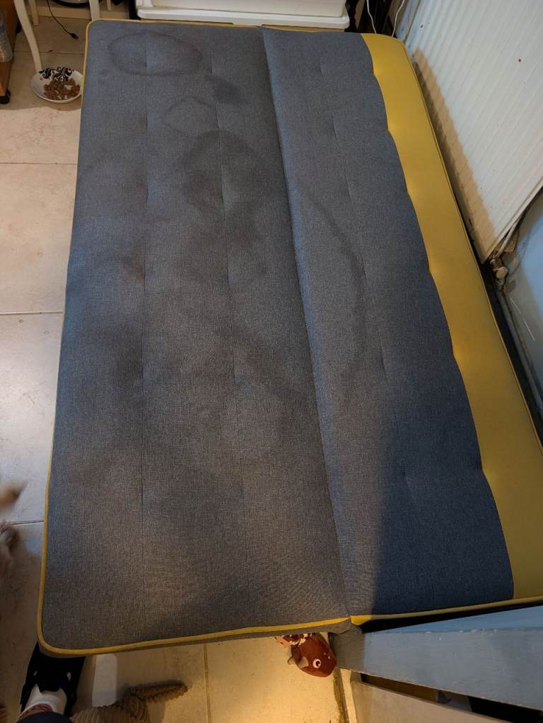 Click Clack Sofa Bed – Grey & Yellow – £50 Price: £50