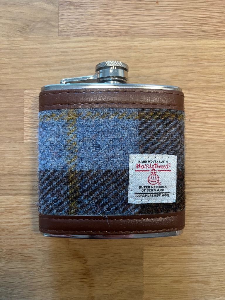 Harris Tweed Hip Flask - Never Used!