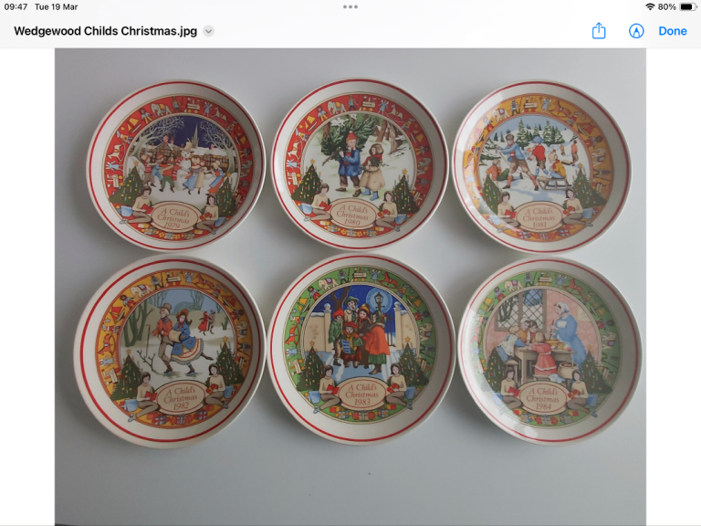 Wedgewood Christmas plates