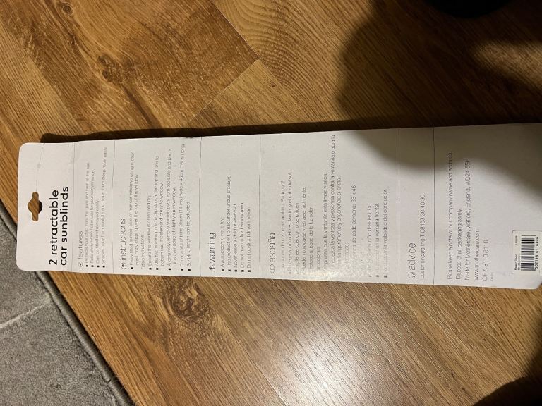 2 x Retractable Car Sunblinds Brand NEW