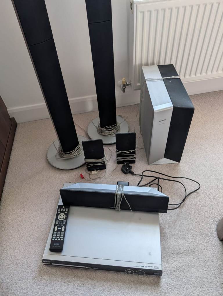 Philips HTS3357 Home Cinema System with DVD Player and Speakers