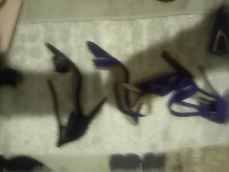 Strappy heals shoes size 6 a couple 6.5