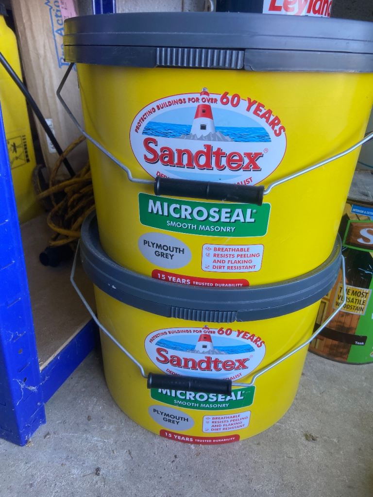 Sandtex Plymouth grey paint