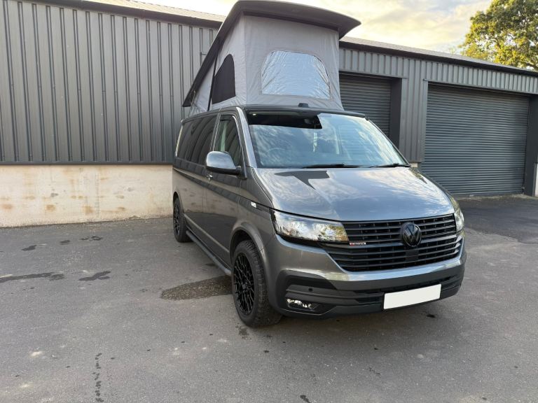 VW Transporter T6.1 T32 Highline DSG 4Motion Indium Grey Pop-Top Kombi Camper Van