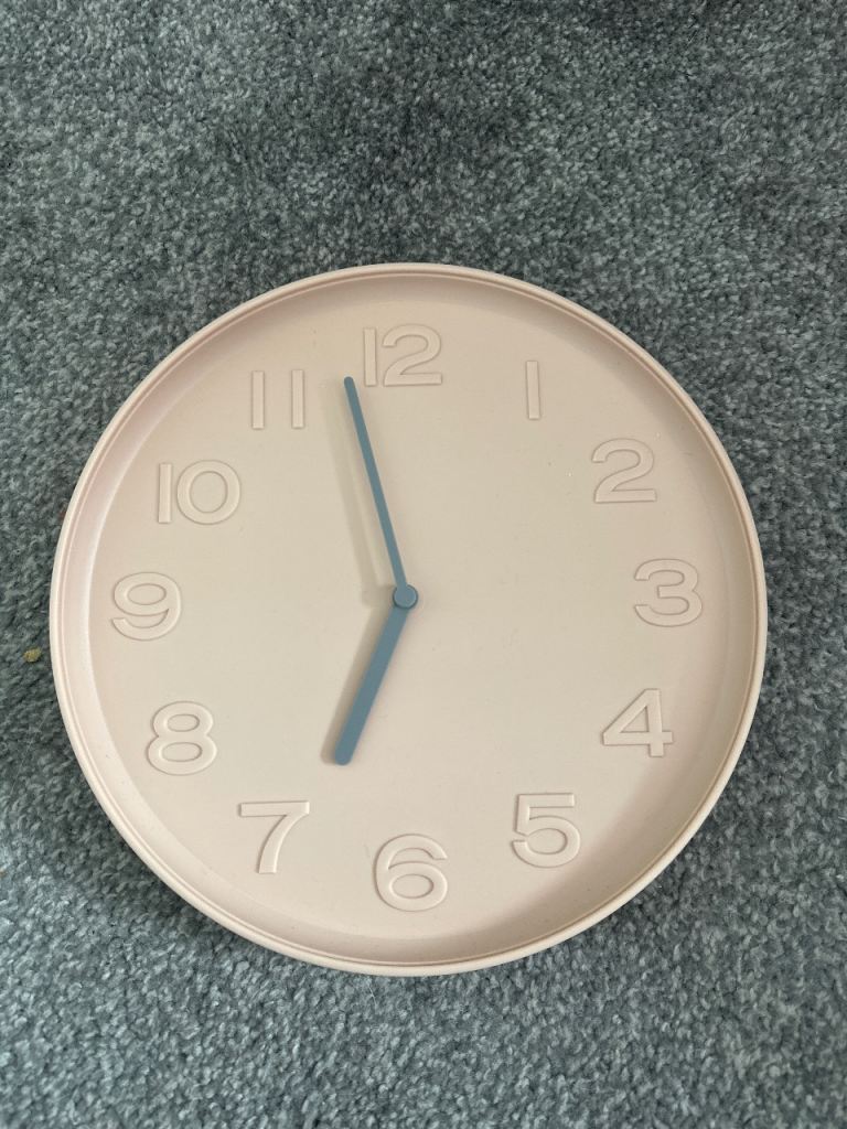 pink clock 