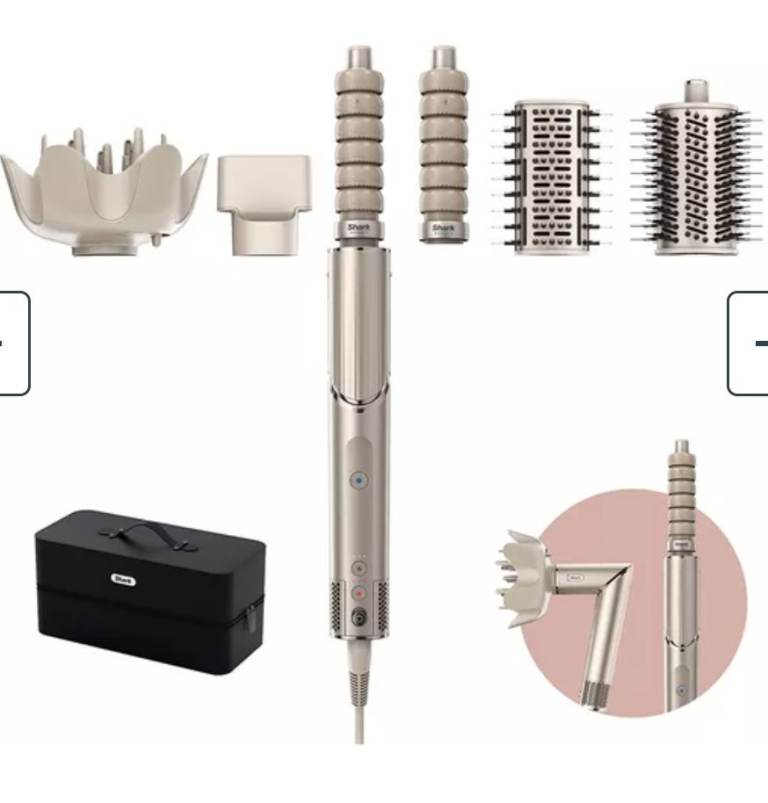 SHARK FlexStyle HD446SLUK 5-in-1 Air Styler & Hair Dryer – Stone