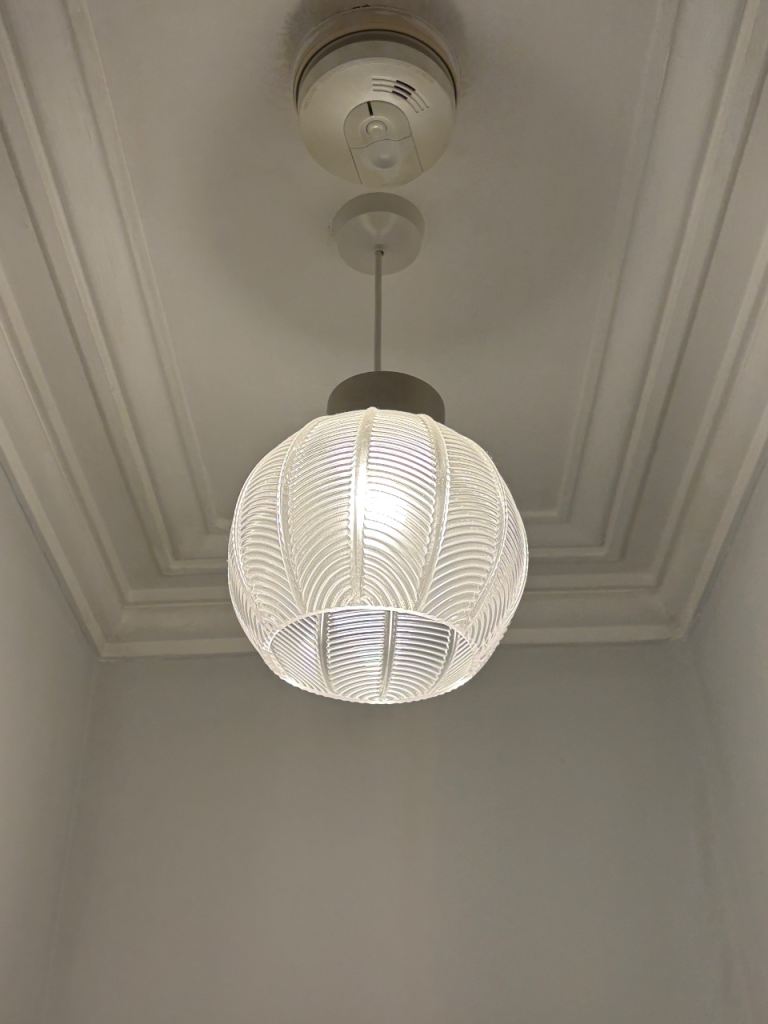 2 x glass light shades 