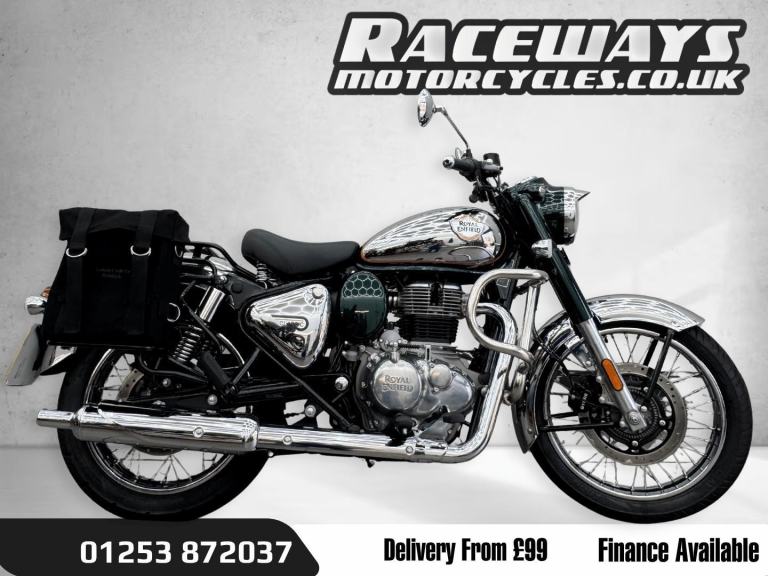 2025 ROYAL ENFIELD CLASSIC 350,SILVERGREEN, 2025, 628 MILES FROM NEW, HPI CLEAR