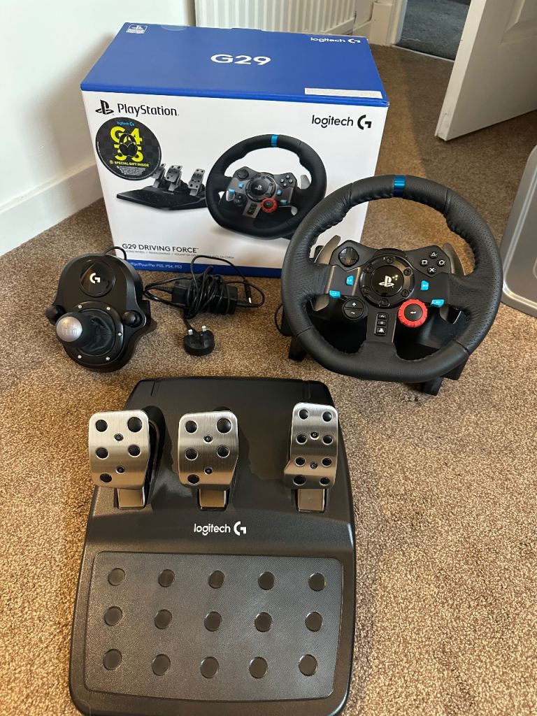Logitech G29 wheel, pedals, shifter PC Xbox PS