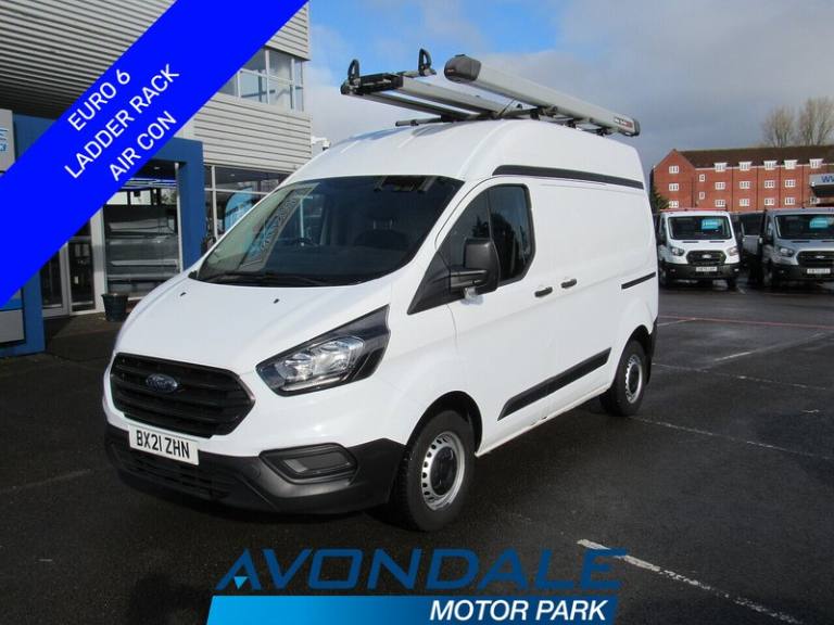 2021 Ford Transit Custom 300 EcoBlue L1 h2 high roof van with air con and security locks 2.0 5dr ...