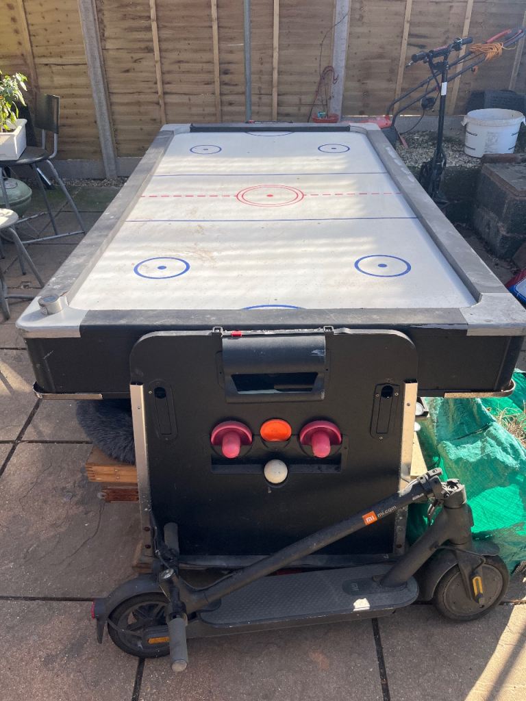 Two in one air hockey/pool table 