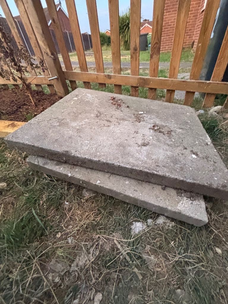 FREE Two Square Concrete Paving Slabs for Garden Paths