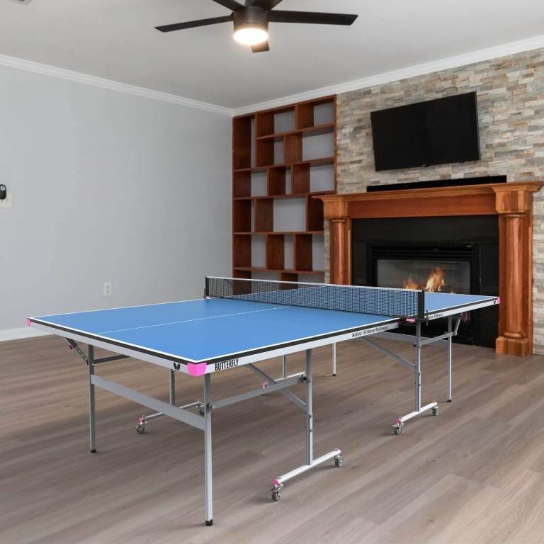 Butterfly Active 16 Rollaway Table Tennis Table - Blue, Good Condition