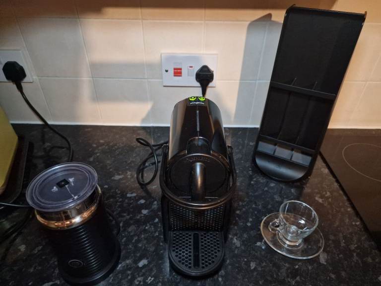 Nespresso Inissia with added extras.