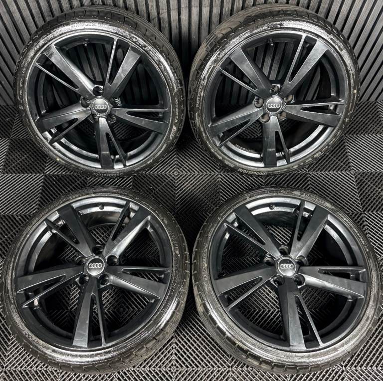 19'' GENUINE AUDI RS3 S LINE BLACK S3 A3 BLADES WHEELS ALLOYS TYRES