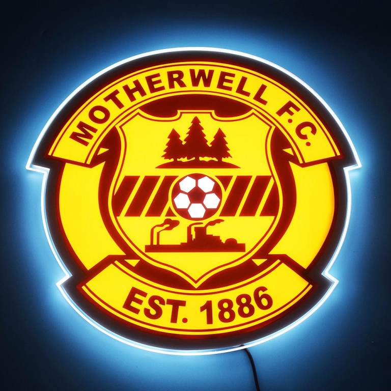 Motherwell Football Club Sign LED Light Up Panel | Football | Light Up Panel | Signage