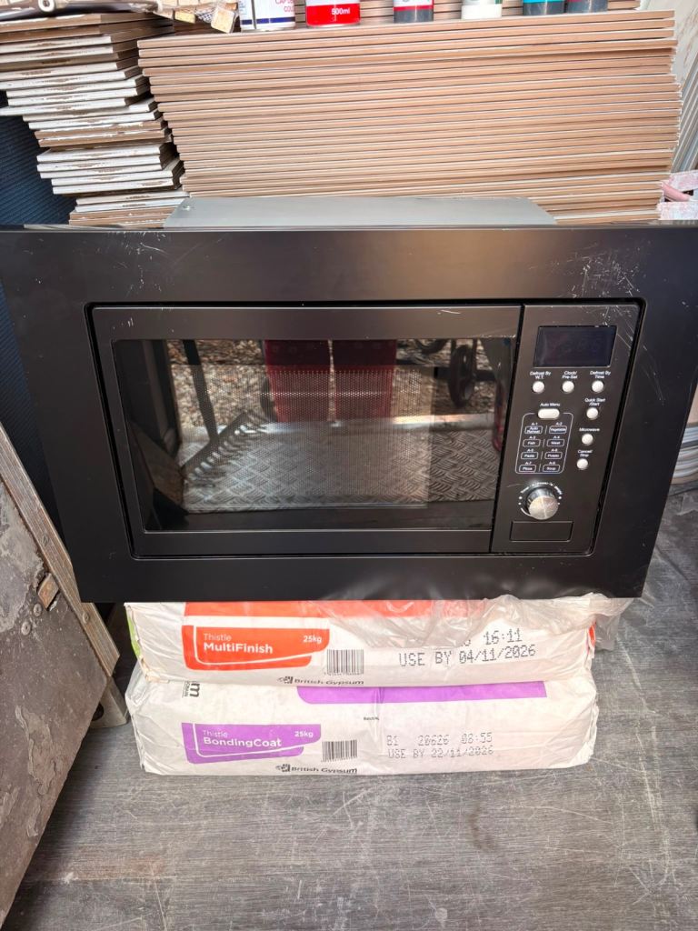 Brand New Built In Microwave Black / Selling Cheap Due to some Scratches 