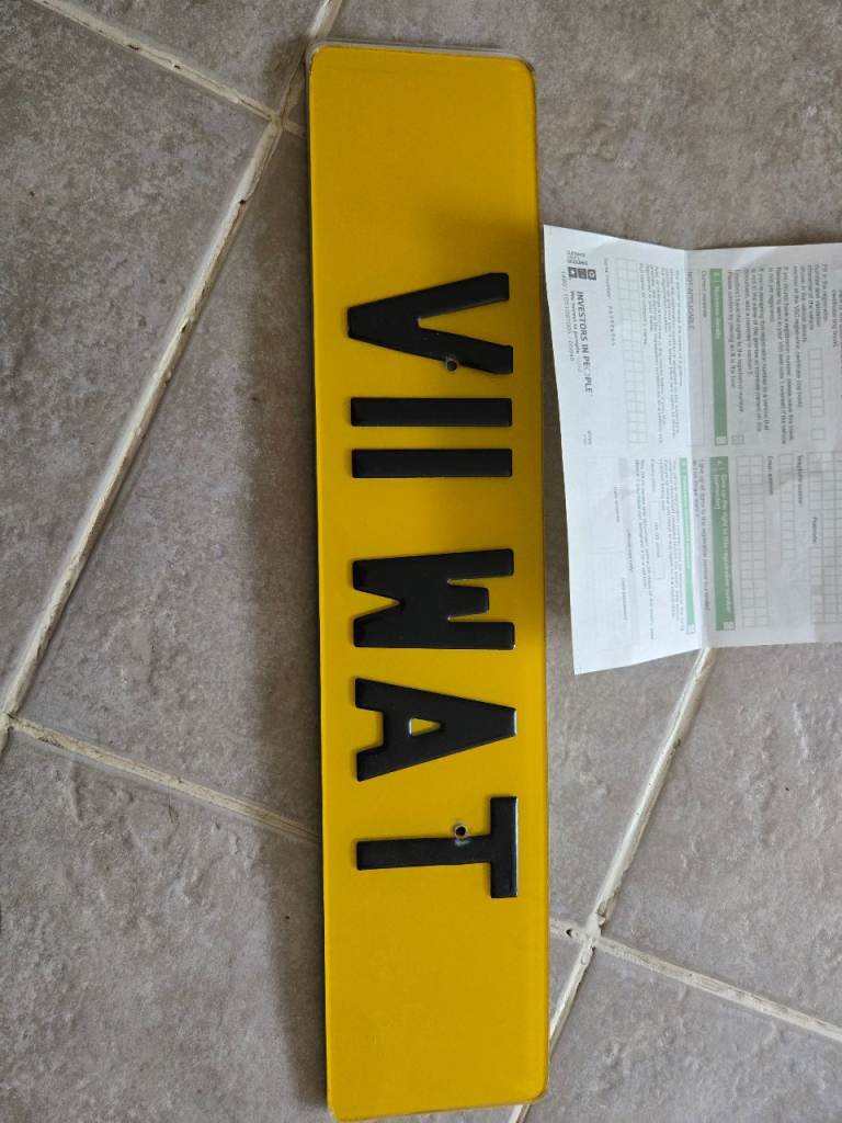 Private Number plate