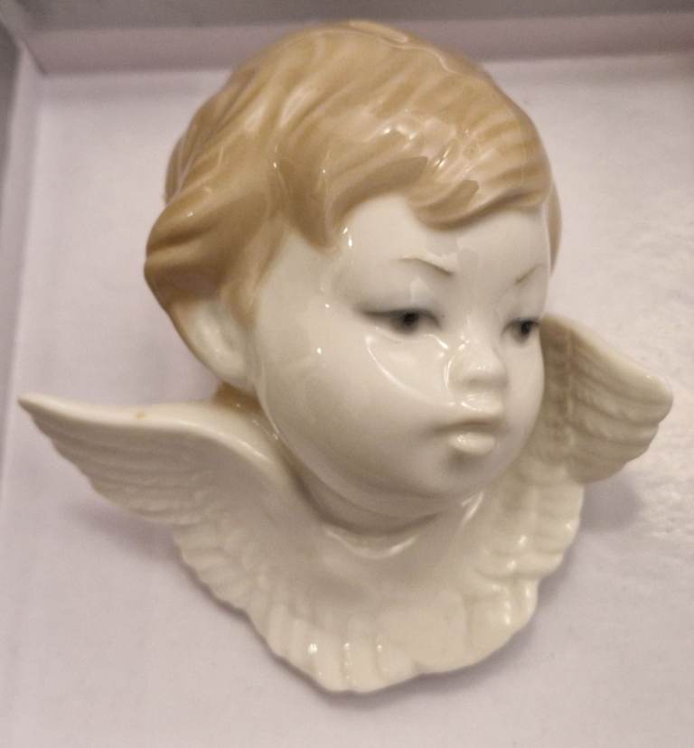 Rare Vintage Lladró Angel Head No. 1 / Cabeza Seraph #4884 – Absolute Mint Condition
