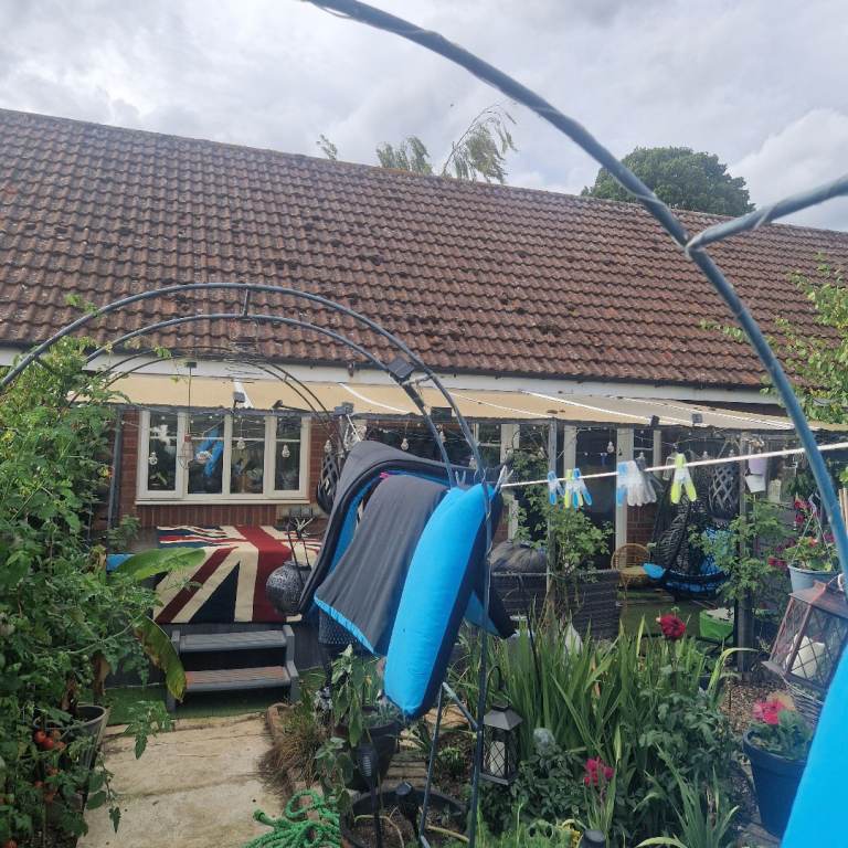 6mx3m gazebo with polycarbonate roof