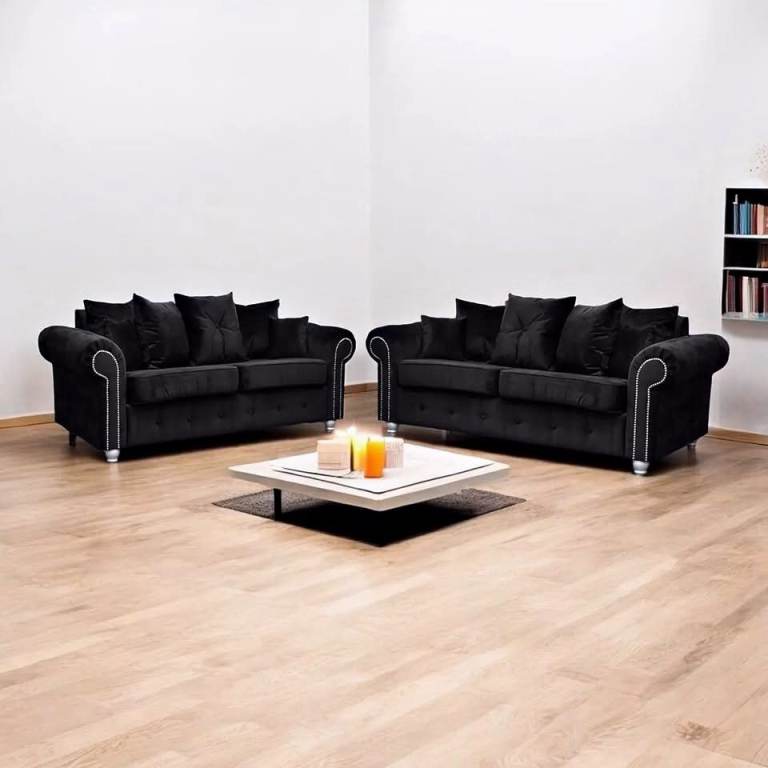 Brand New Merilyn Plush Velvet Corner Sofa 3+2 Seater Sofa Set | Order Now ASAP Delivery 