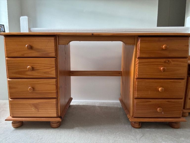 Desk and bedside table