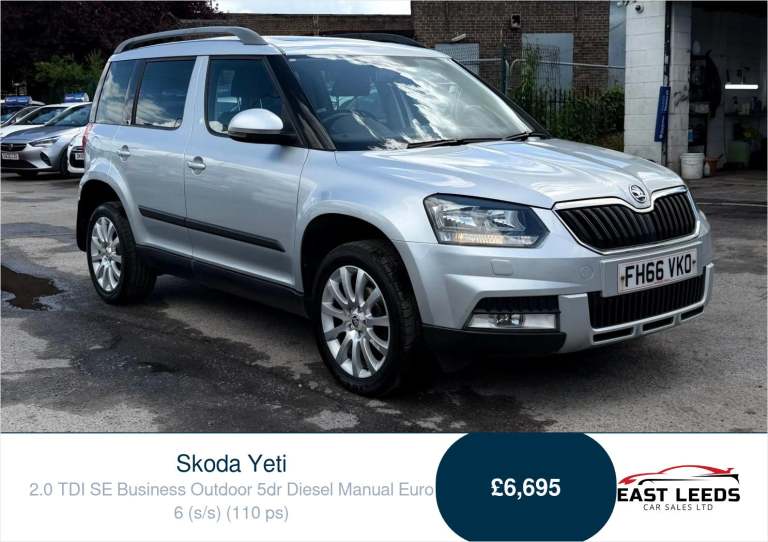 2017 Skoda Yeti 2.0 TDI SE Business Outdoor 5dr Diesel Manual Euro 6 (s/s) (110 ps) SUV Diesel Ma...