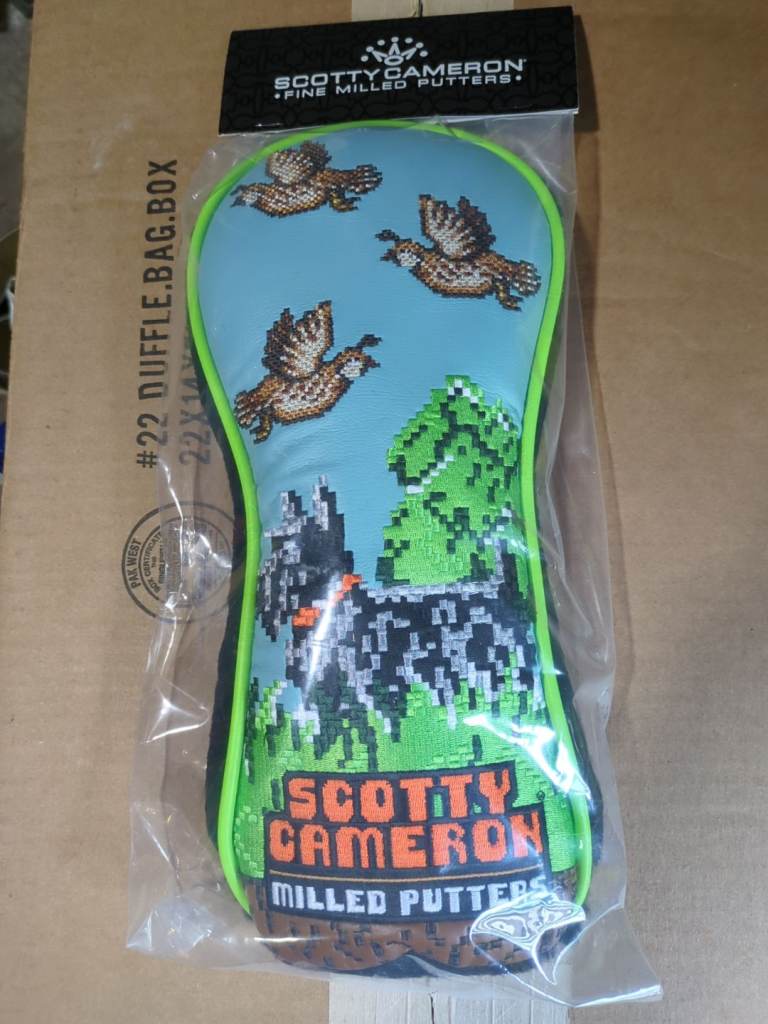 Scotty Cameron bagging birdie's driver headcover 