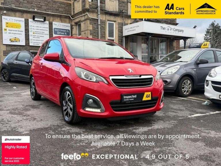 2015 Peugeot 108 1.2 VTi PureTech Allure Euro 5 3dr HATCHBACK Petrol Manual