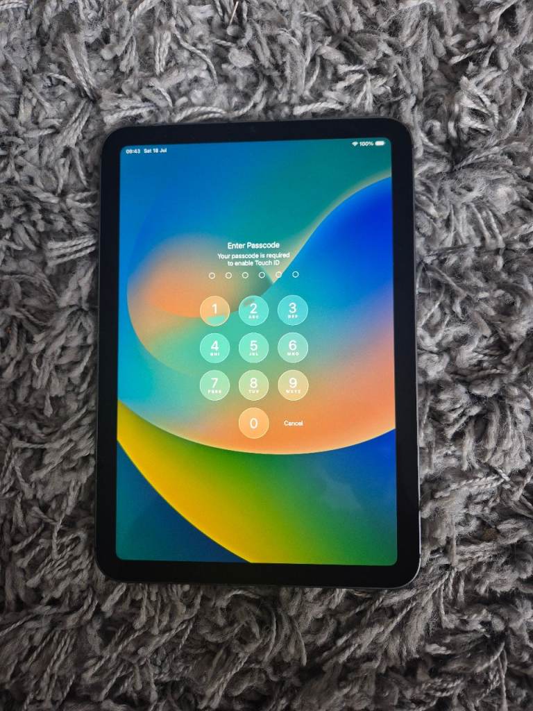 Apple iPad Mini 6th Gen 64GB – Space Grey, Good Condition