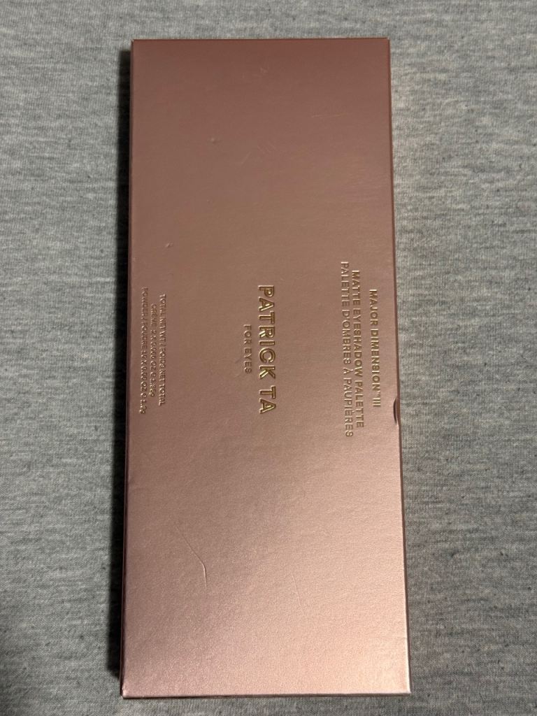 New Authentic Patrick TA Major Dimension III Matte Eyeshadow Palette