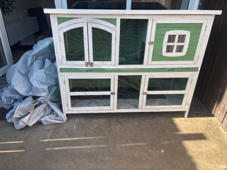 Rabbit hutch and cover 