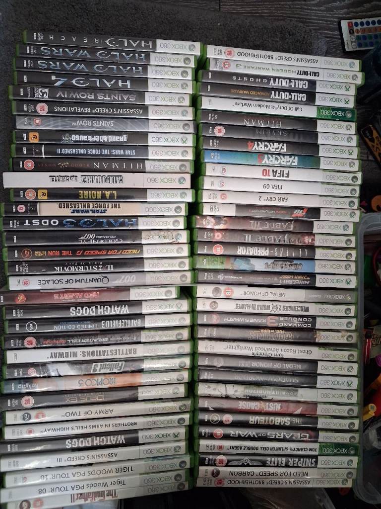 Large Bundle of Xbox 360 Games – Good Condition