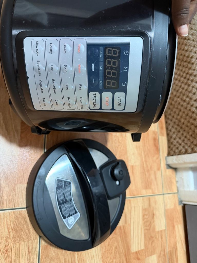 Digital Electric Pressure Cooker & Multi-Cooker (Slow Cook, Steam, Rice)